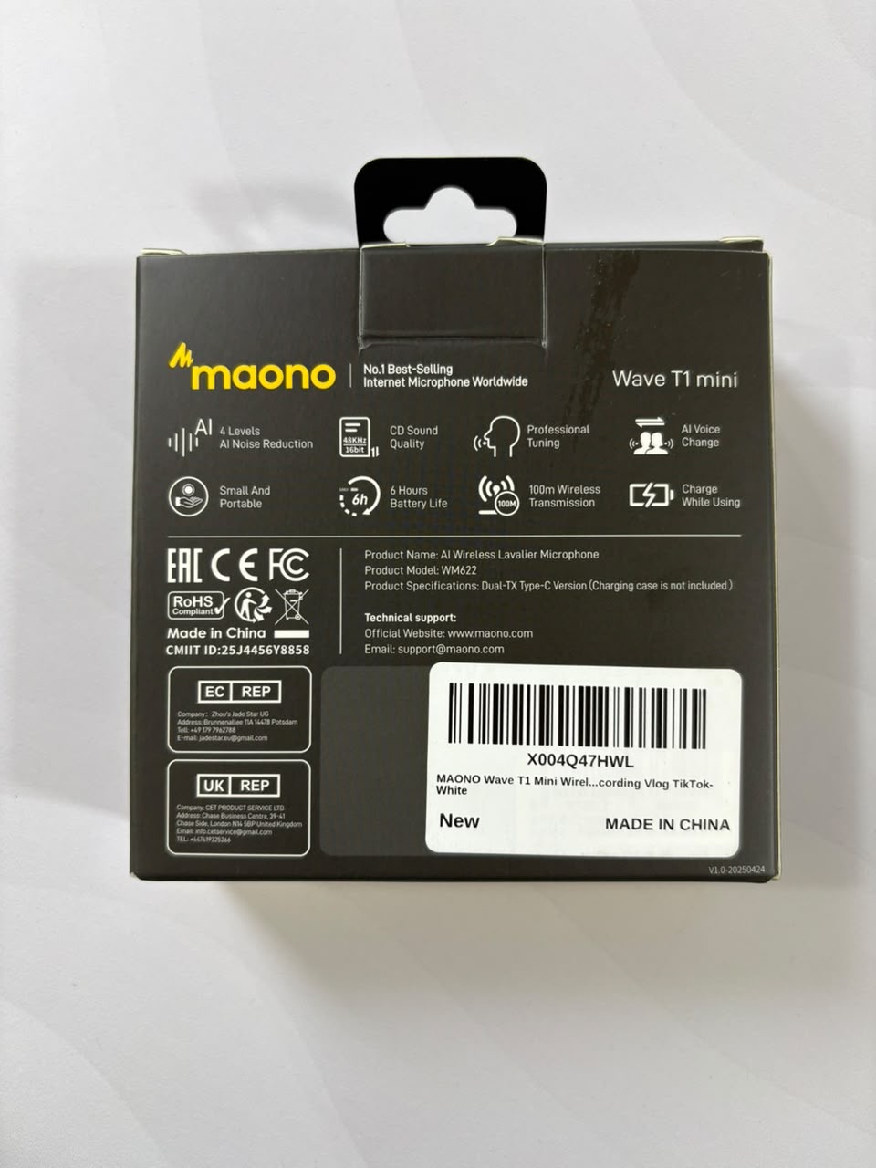 Micrófonos Maono Wave T1 mini blanco - imagen 2
