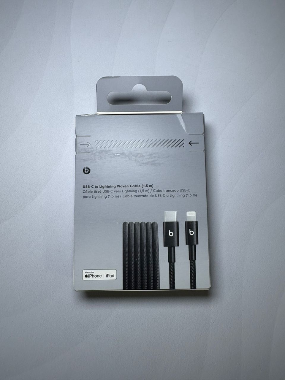 Cable Lightning Marca Beats (negro) - imagen 2