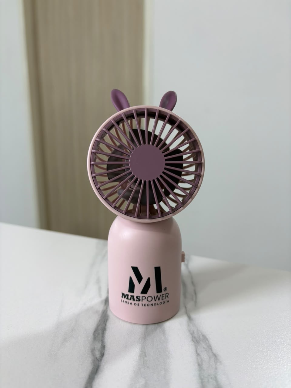 Mini ventilador rosado - imagen 2
