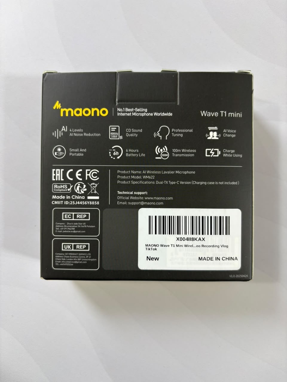 Micrófonos Maono Wave T1 mini negro - imagen 2