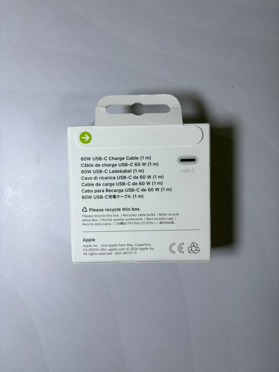 Cable Apple Original Tipo C  (1m) - imagen 2