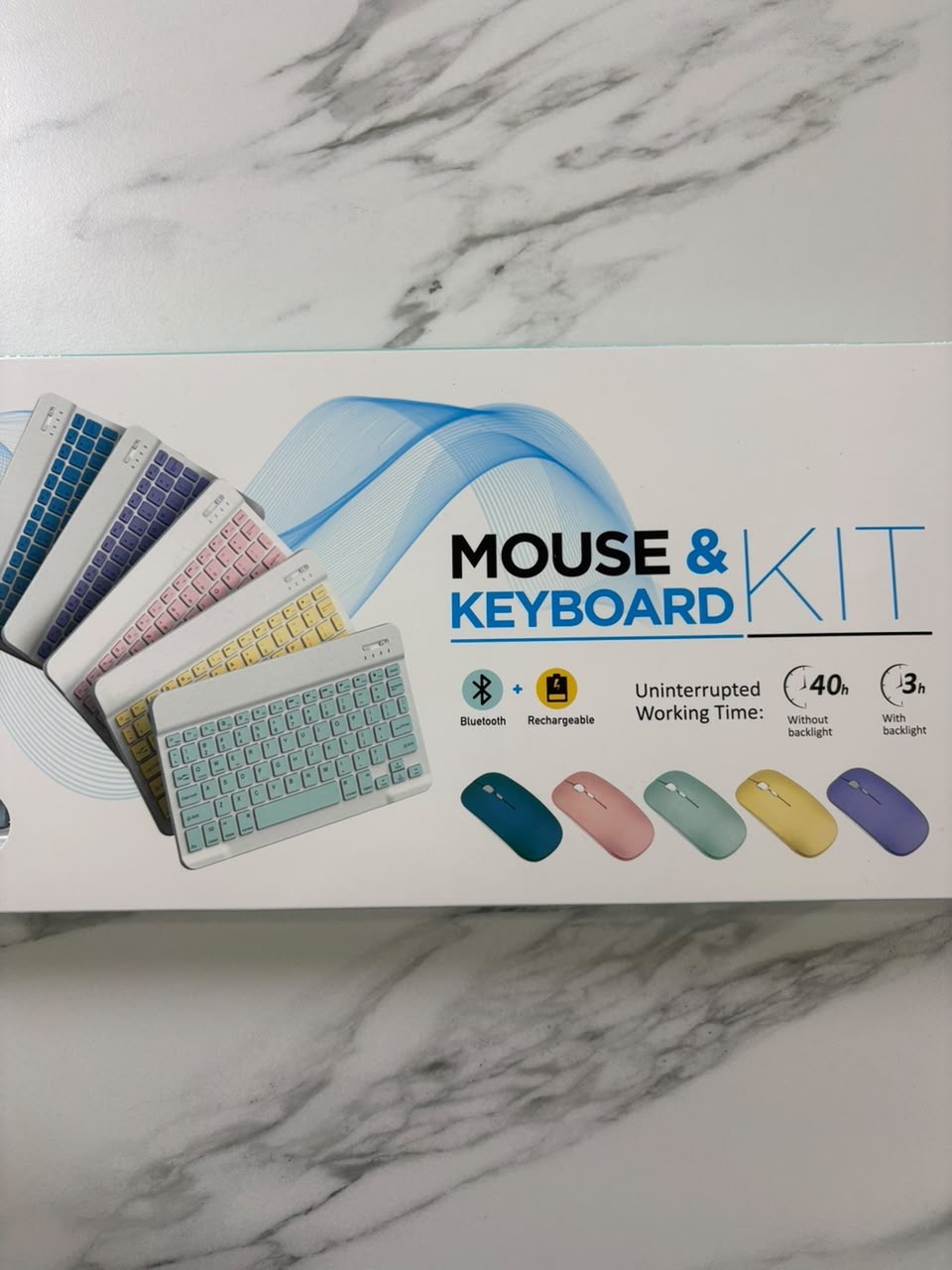 Teclado + mouse rosado - imagen 4