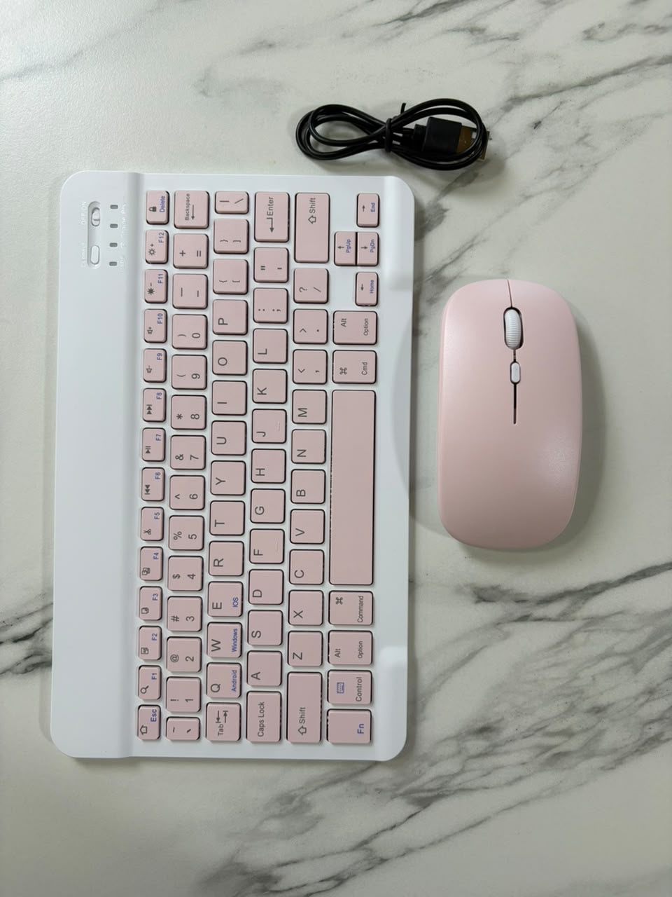 Teclado + mouse rosado - TuCase.sc