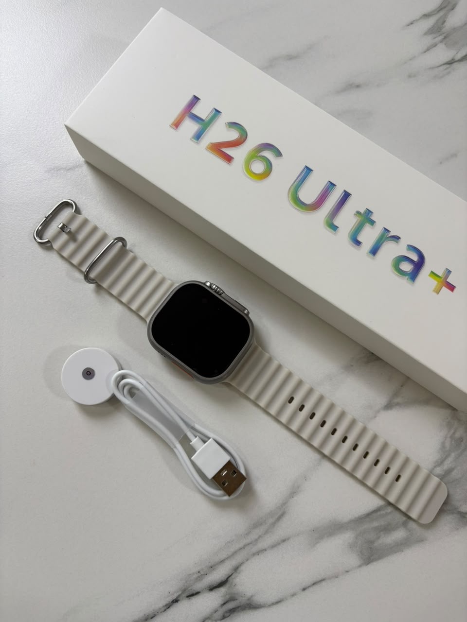 Smart watch H26 Ultra+ (49mm) plateado - TuCase.sc