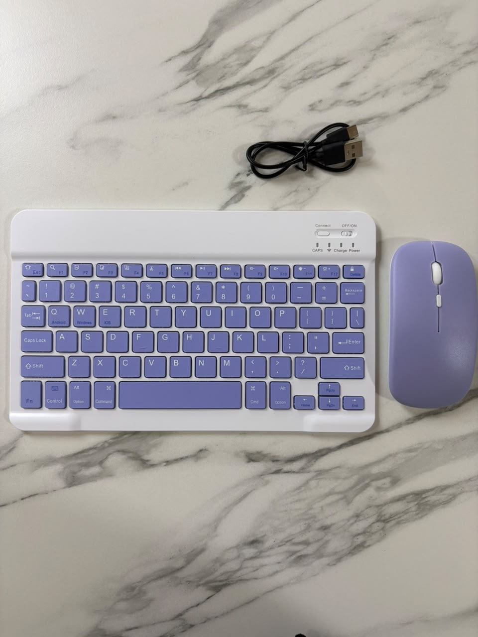 Teclado + mouse morado - imagen 2