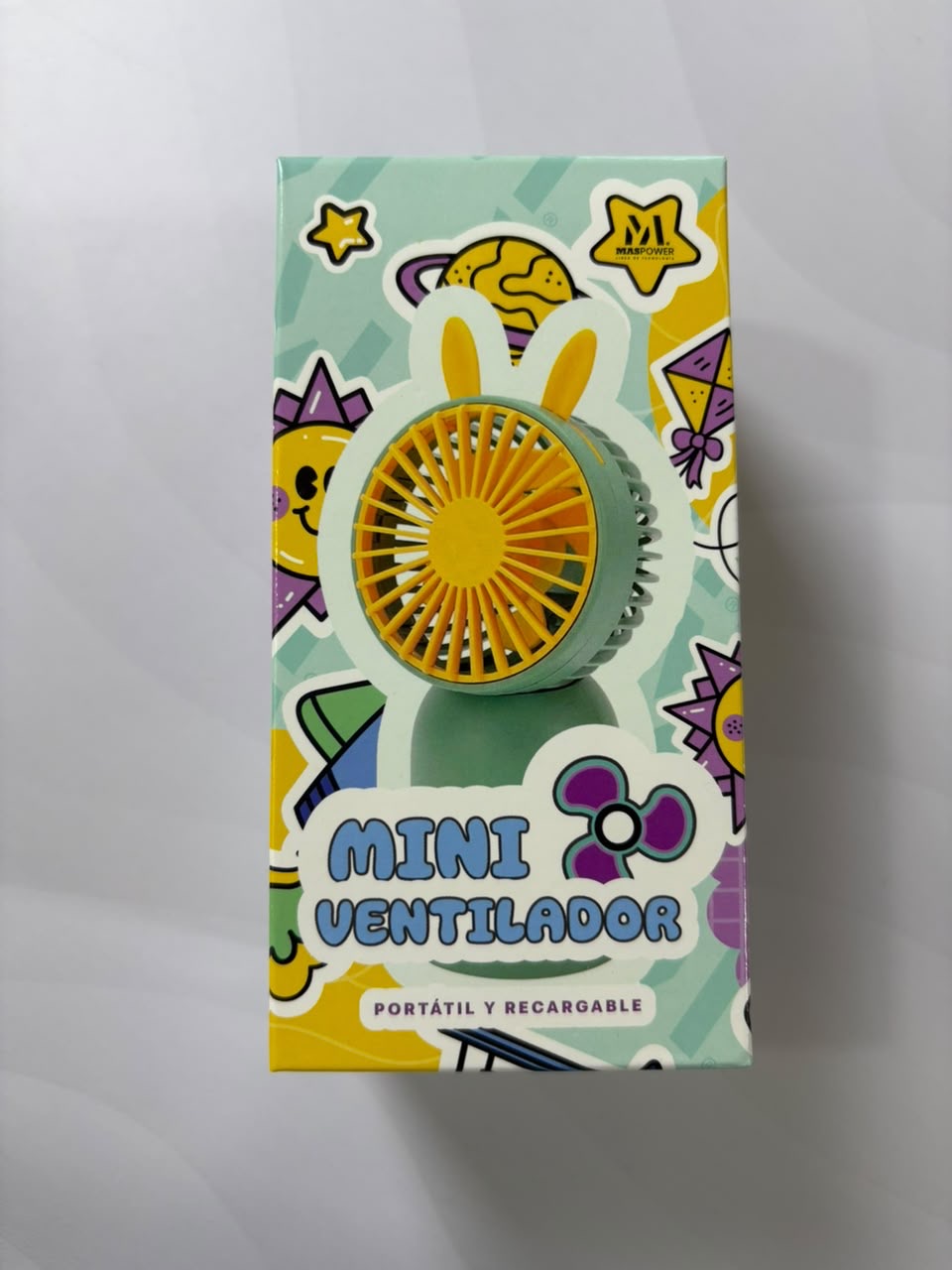 Mini ventilador blanco - imagen 3