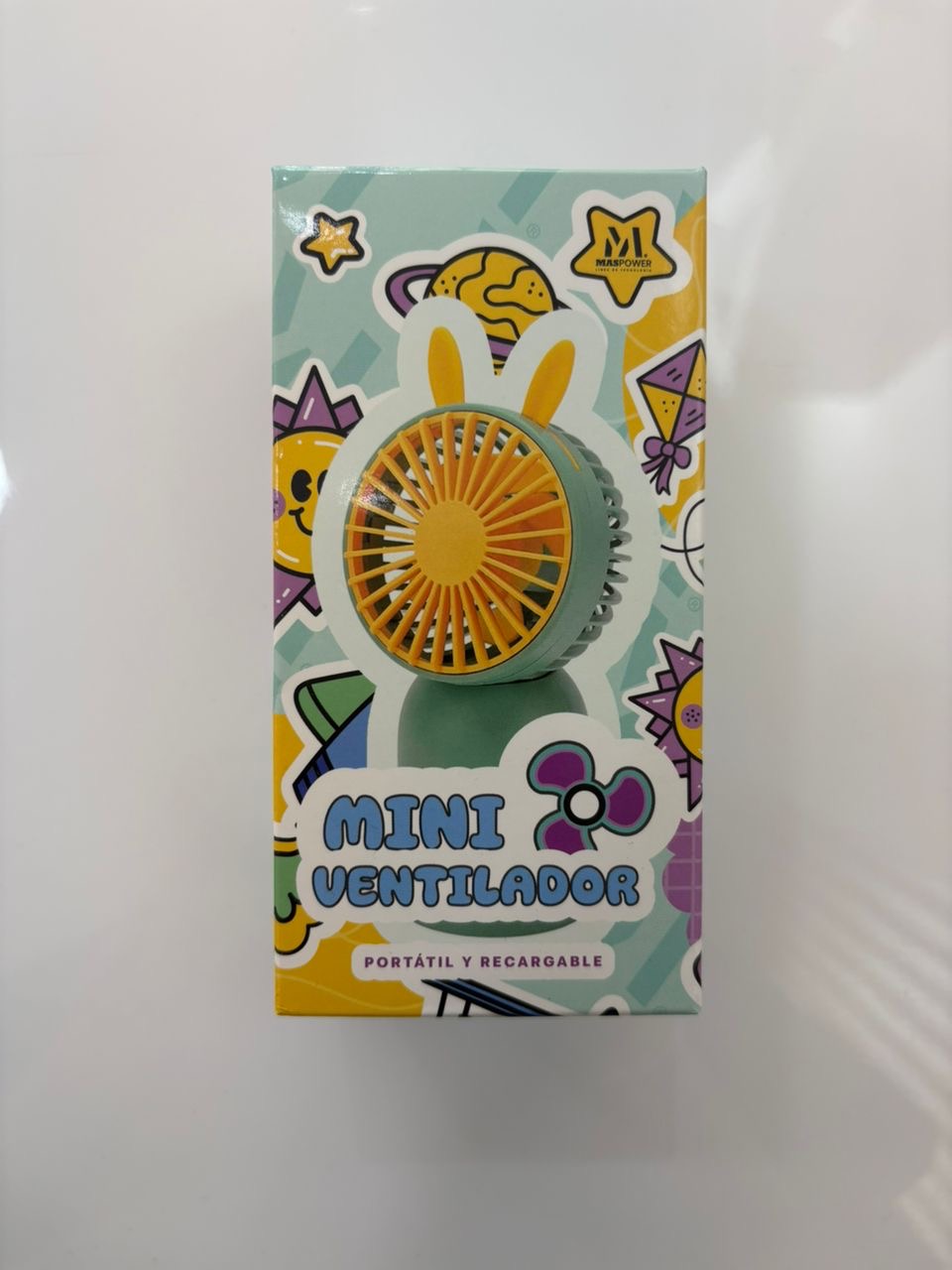 Mini ventilador amarillo - imagen 3
