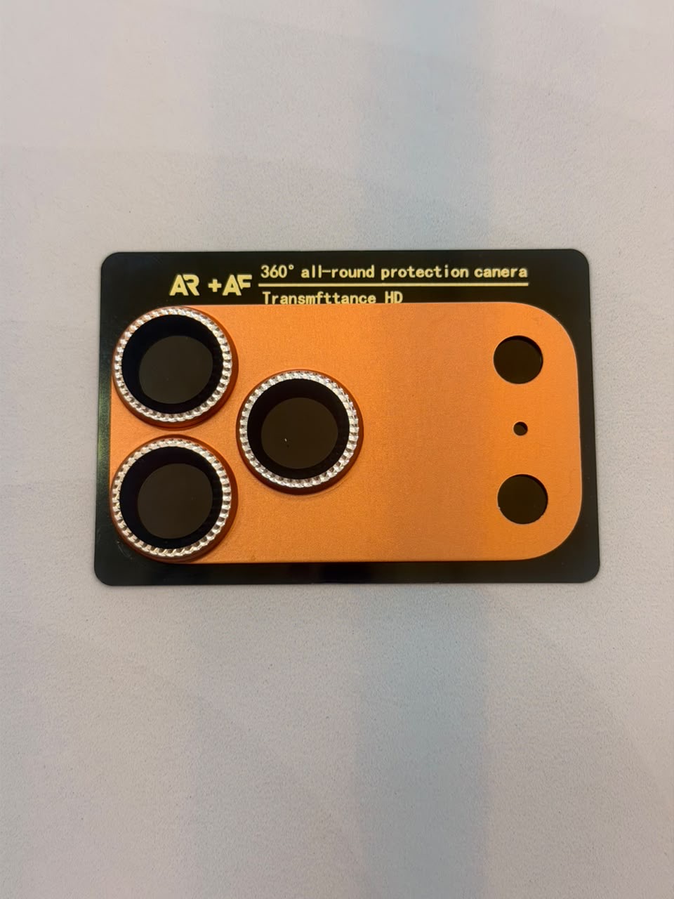 Protector de cámara iPhone 17 Pro Max naranja  Brillante - TuCase.sc