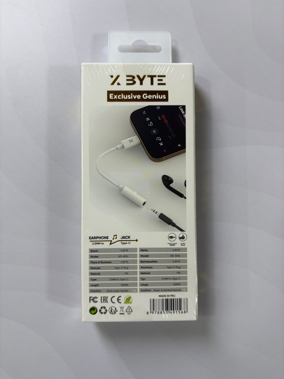Adaptador de audio de USB Tipo-C a Jack de 3.5mm - imagen 2